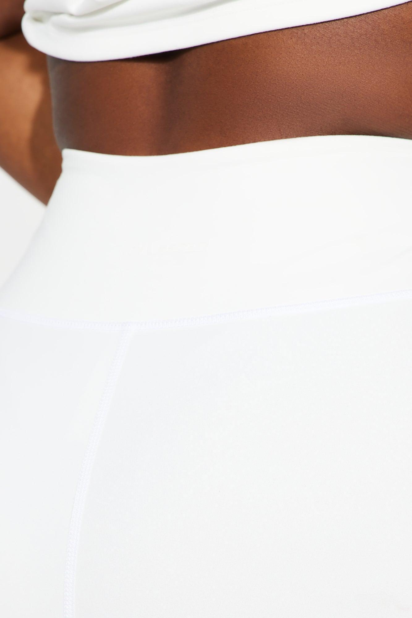 Flexibility Super Soft Capri Active Legging - White Product Image