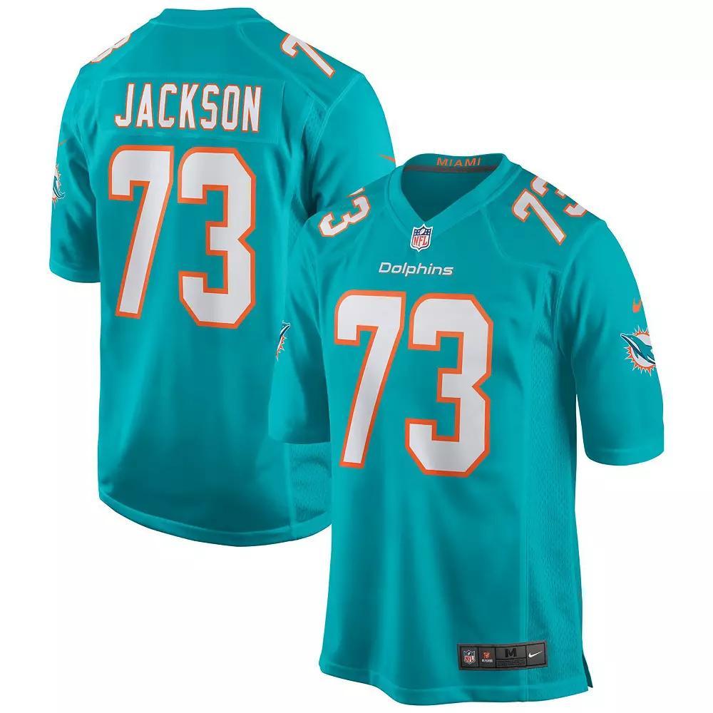 Men's Nike Austin Jackson Aqua Miami Dolphins Game Jersey,  Product Image