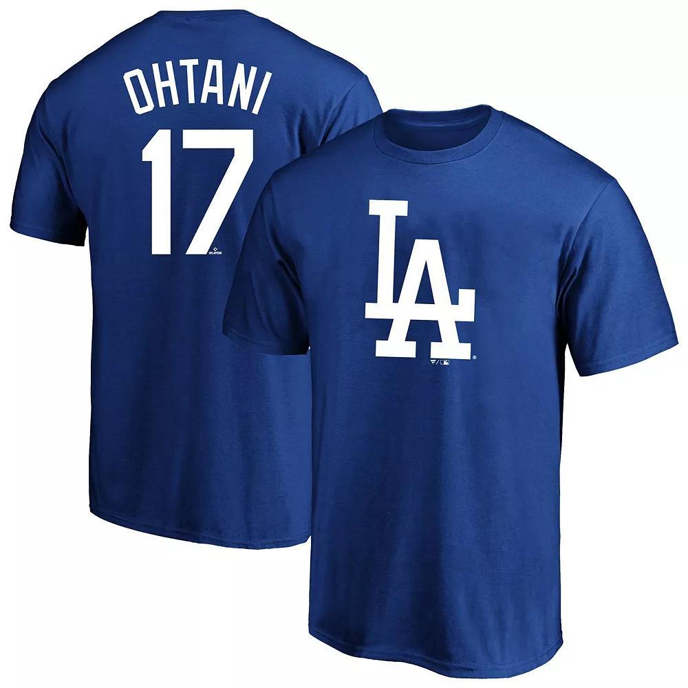 Men's Profile Shohei Ohtani Royal Los Angeles Dodgers Big & Tall Name & Number T-Shirt,  Product Image