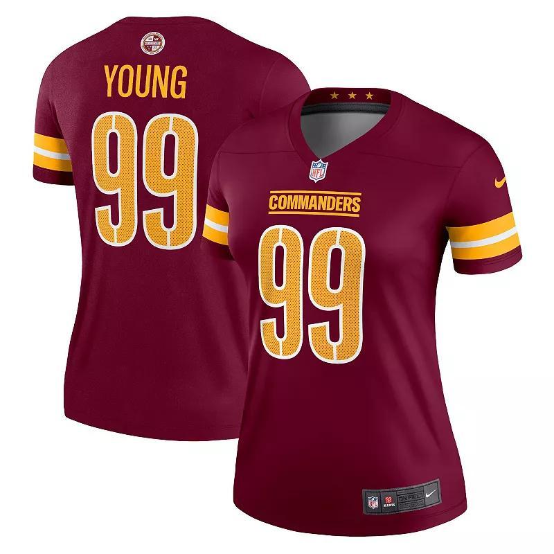 Womens Nike Chase Young Burgundy Washington Commanders Legend Jersey Product Image