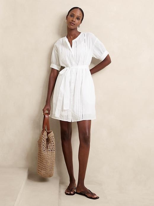 Voile Mini Shirtdress Product Image