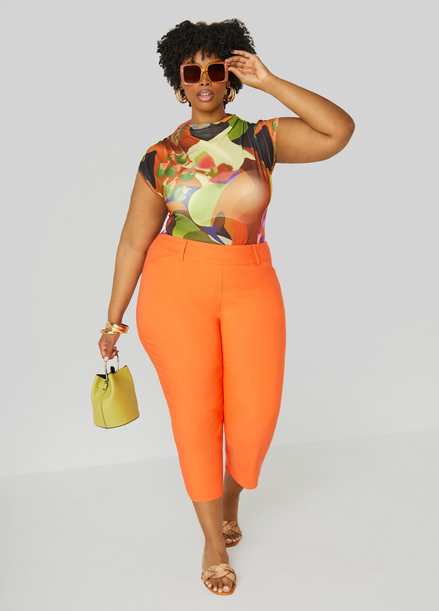 Abstract Print Mesh Top Product Image