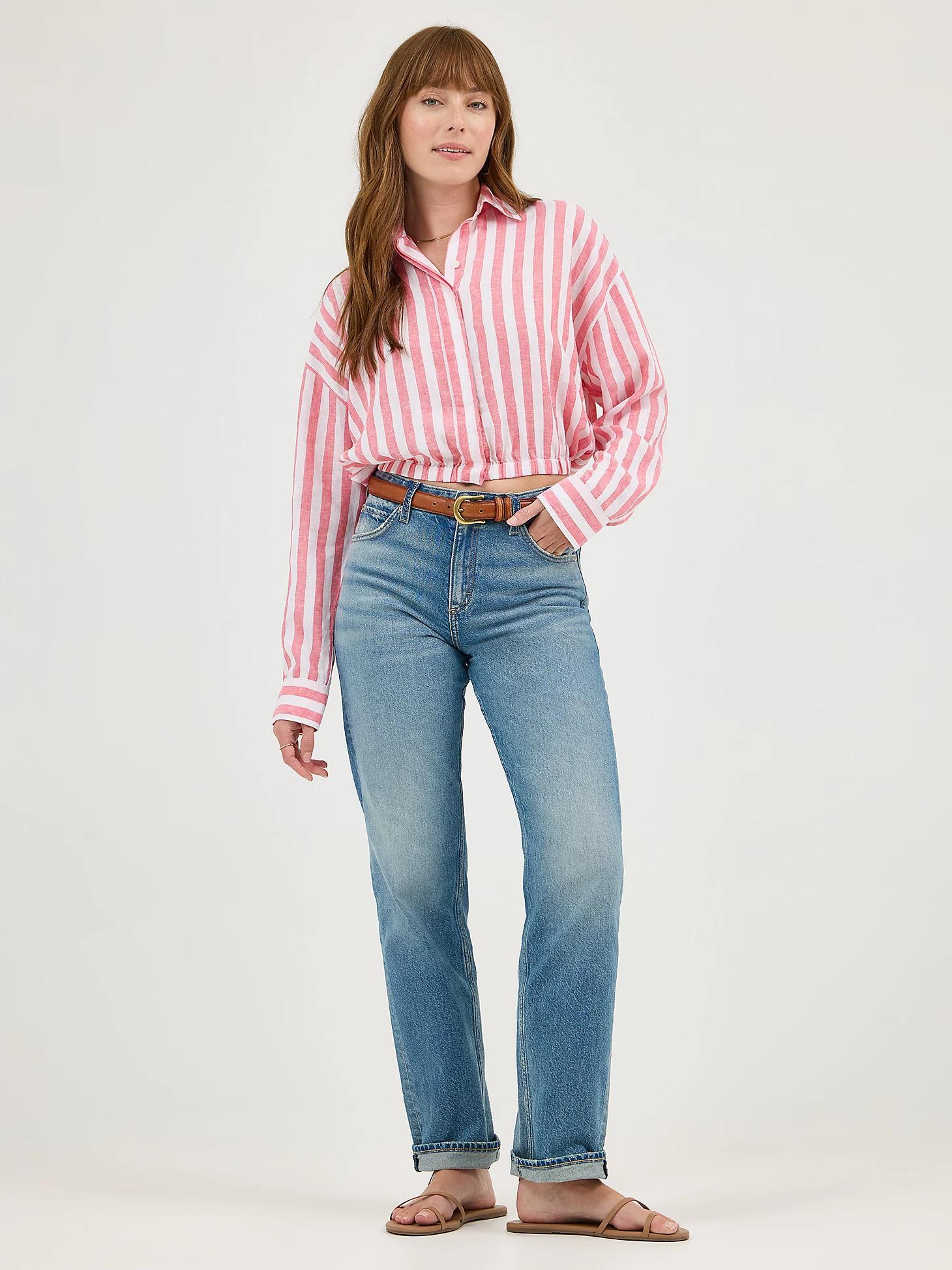 Women's Elastic Waist Pocketless Shirt | Women's Tops & Tees | Lee® Product Image