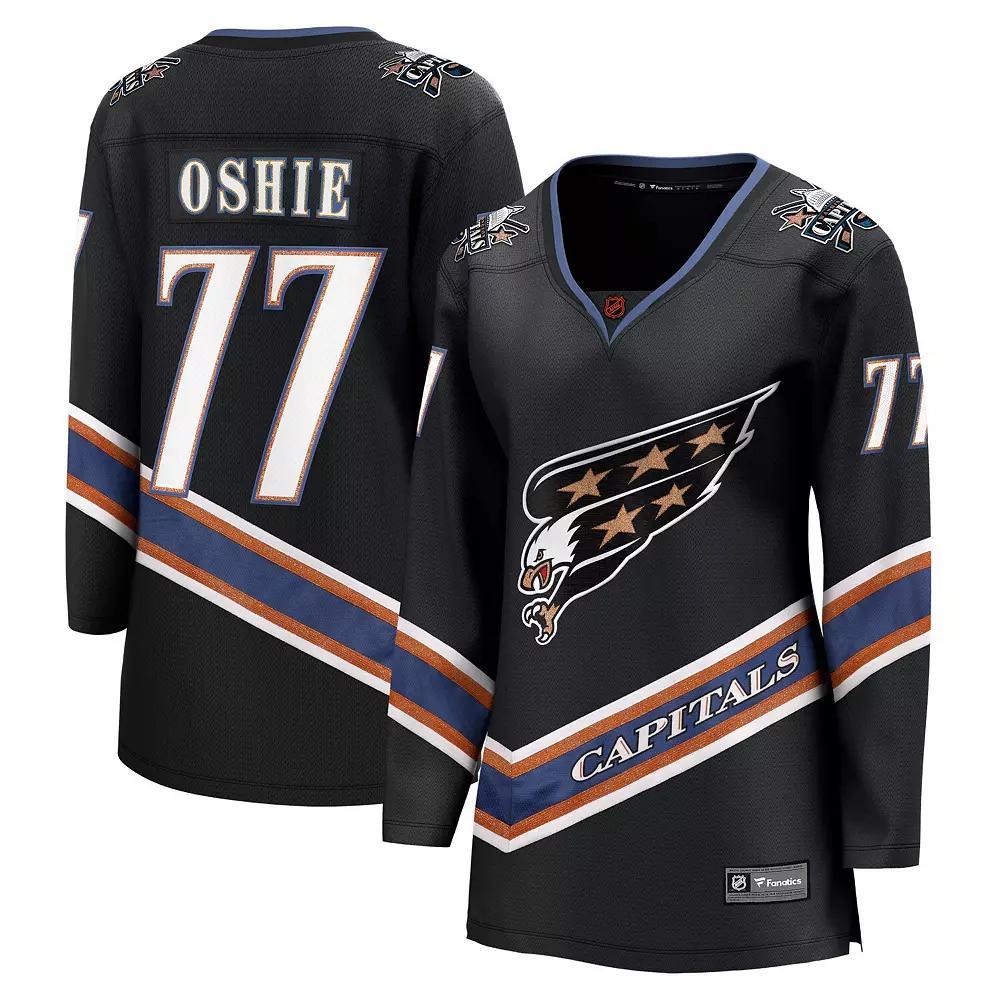 Women's Fanatics Branded TJ Oshie Black Washington Capitals Special Edition 2.0 Breakaway Player Jersey,  Product Image