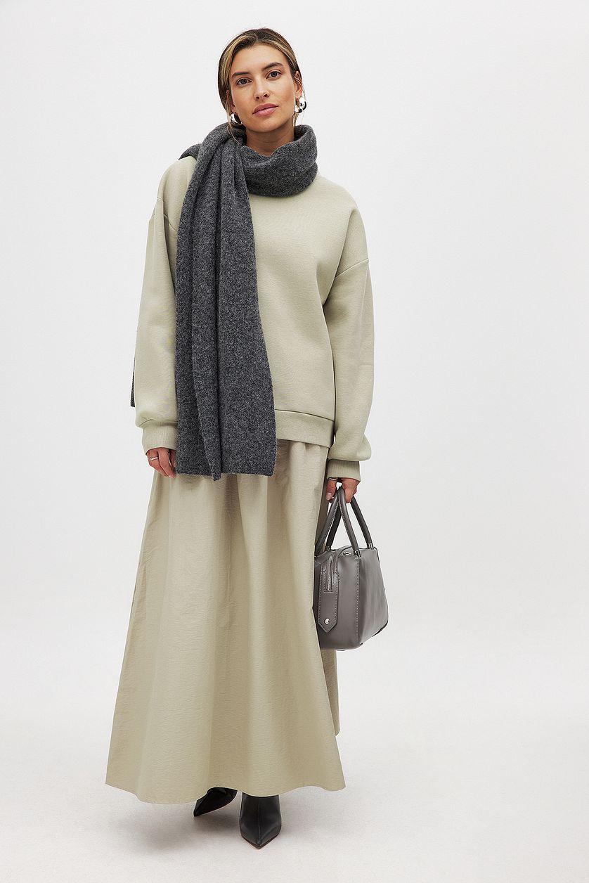 High Neck Detail Sweatshirt Product Image