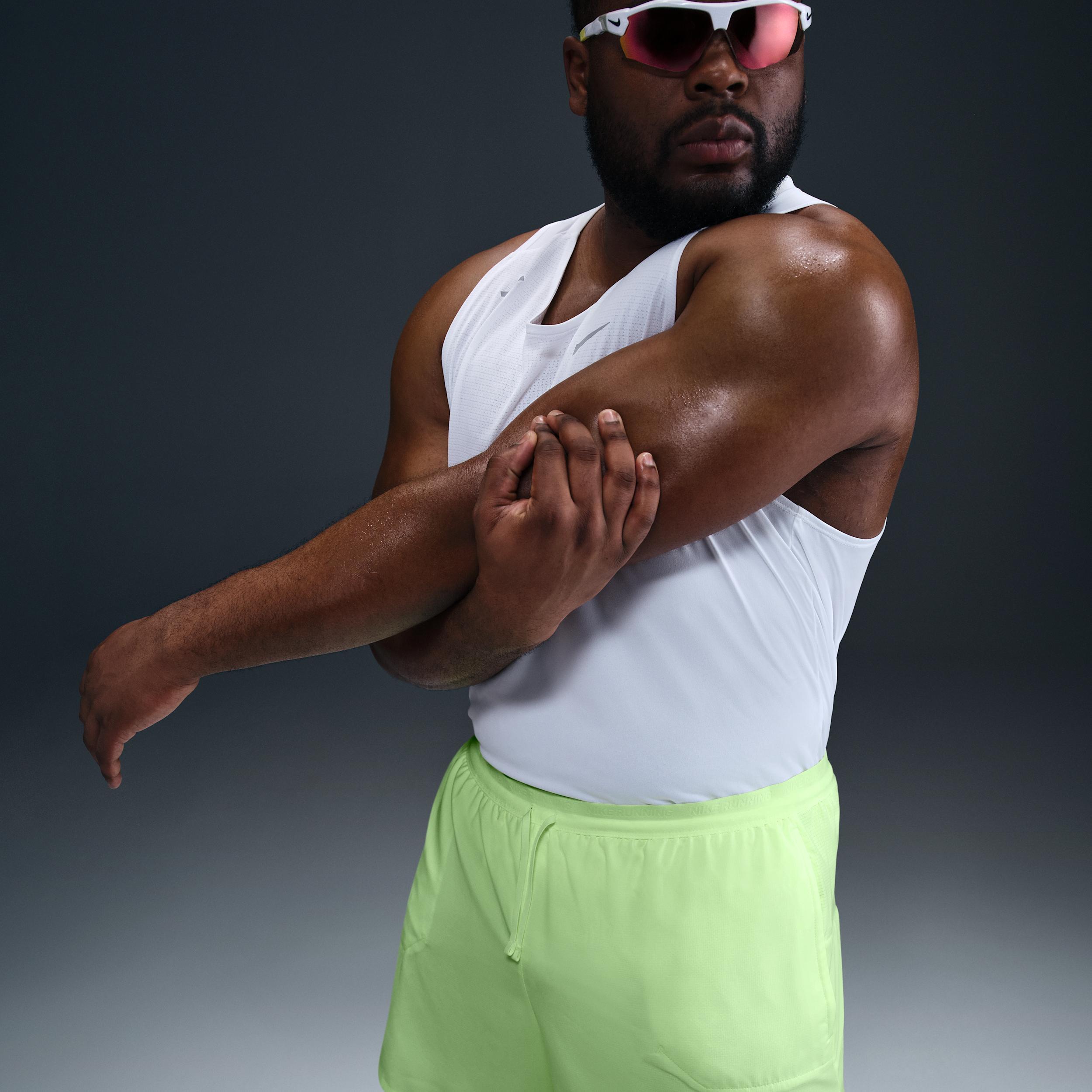 Nike Mens Stride Dri-FIT 5 2-in-1 Running Shorts | FN2992-701 Product Image