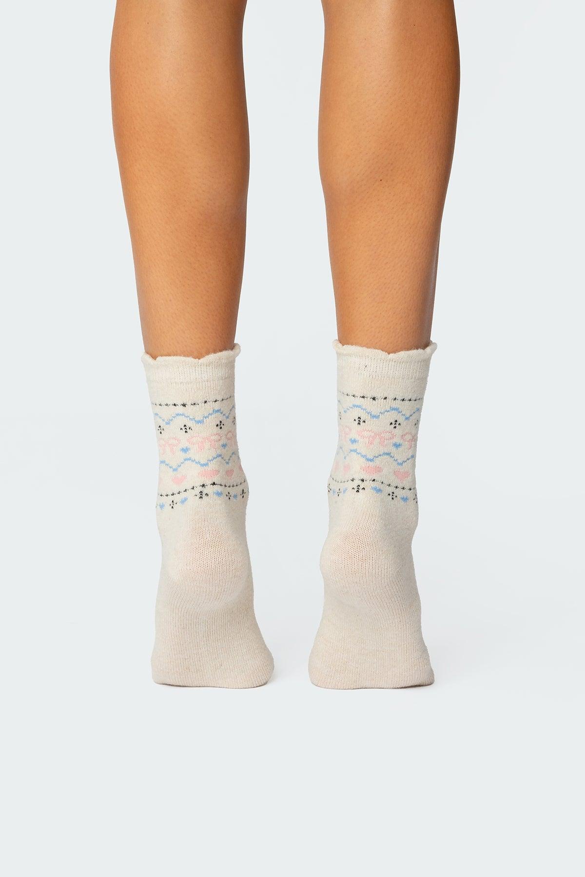 Bow & Heart Socks Product Image