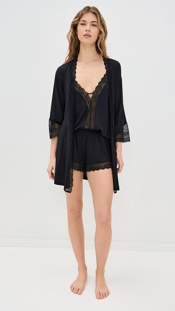 Eberjey Lara Short Robe | Shopbop Product Image