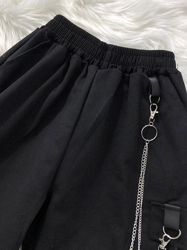 Men's Buckle Strap Pocket Cargo Shorts Product Image