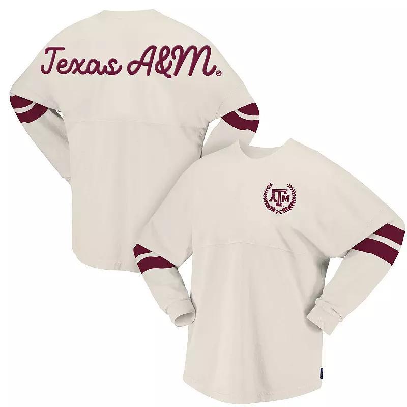 Womens Spirit Jersey Cream Texas A&M Aggies Oversized T-Shirt Product Image