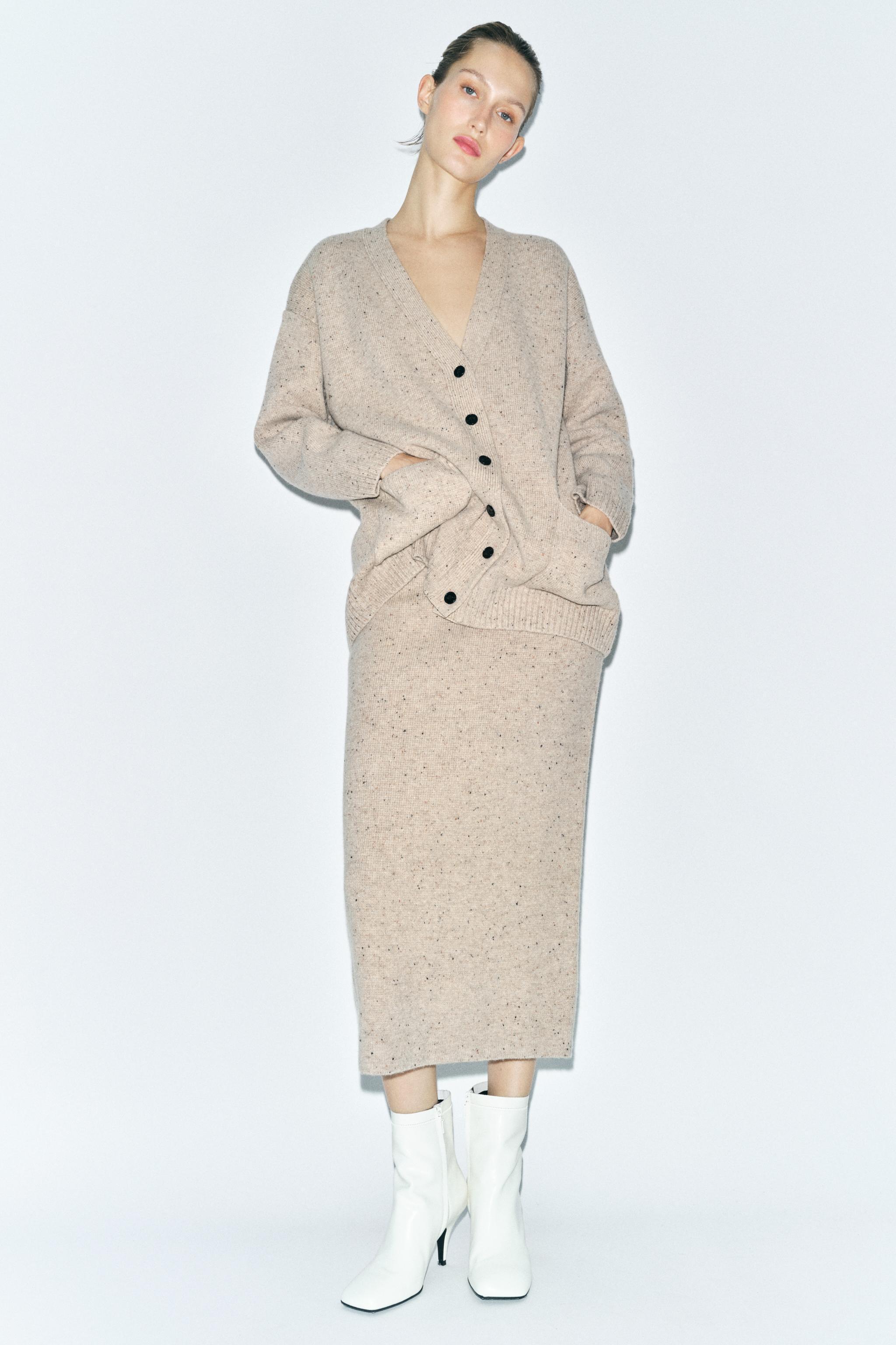 OVERSIZED 100% WOOL CARDIGAN Product Image