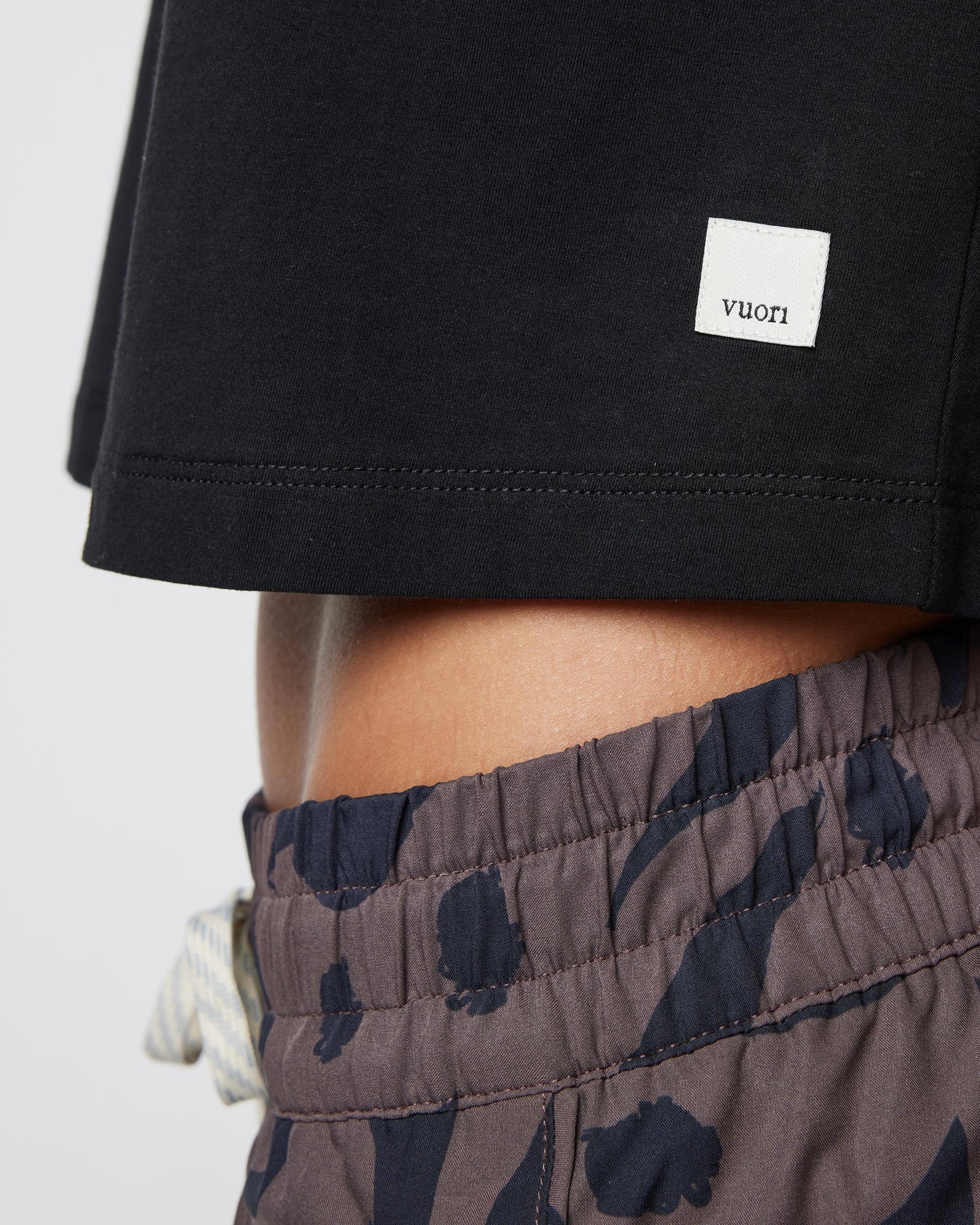 Short Sleeve Feather Cross Back Product Image