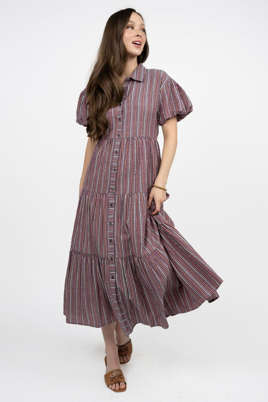 Layers of Stripes Dress Product Image