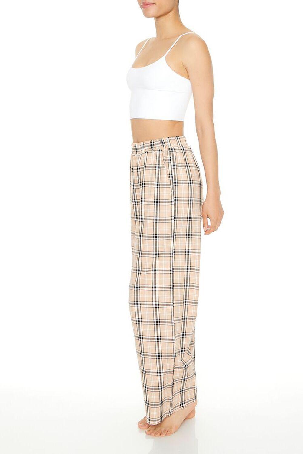 Plaid Poplin Pajama Pants | Forever 21 Product Image