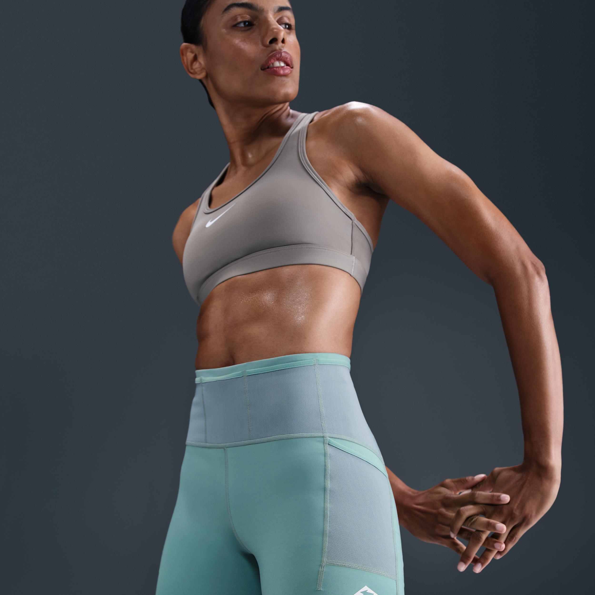 Nike Womens Trail Dri-FIT High-Waisted 4 Tight Running Shorts | HV2352-017 Product Image