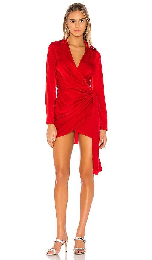 superdown Sophie Draped Mini Dress Size XXS. Product Image