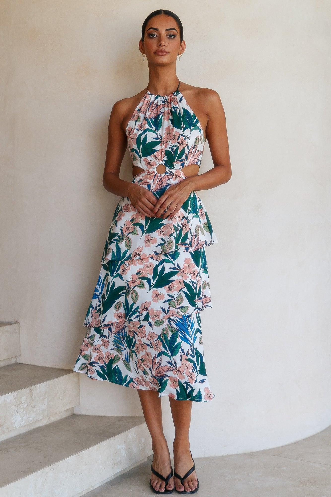 Flowing By Maxi Dress Floral Product Image