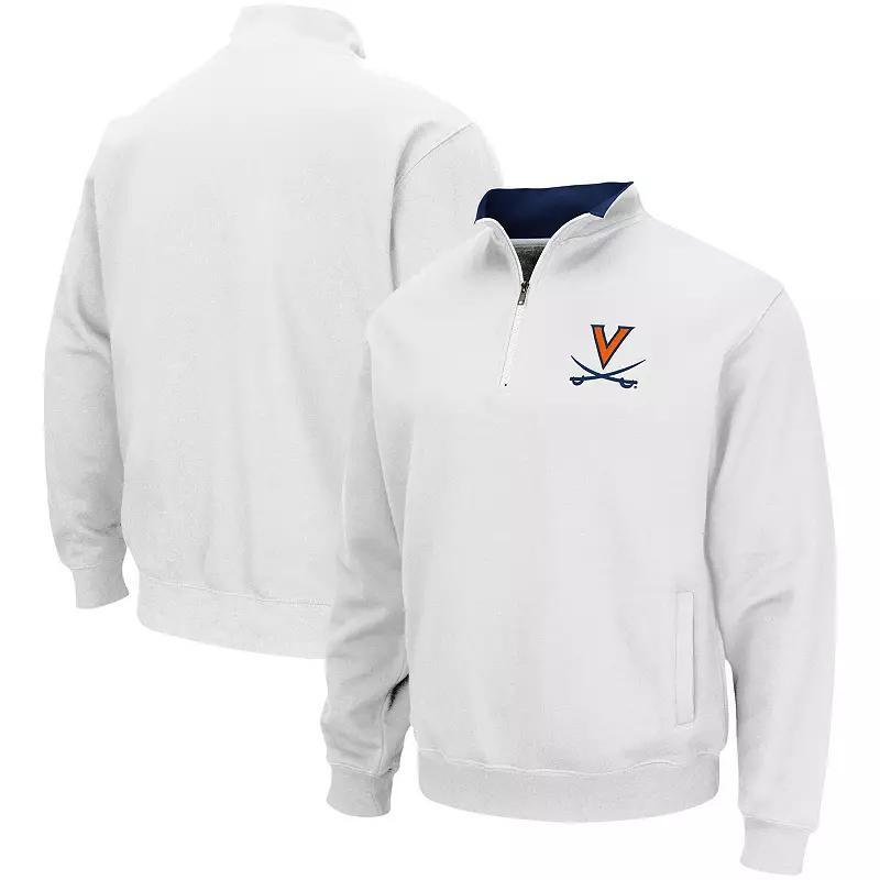 Men's Colosseum White Virginia Cavaliers Tortugas Team Logo Quarter-Zip Jacket, Size: Medium Product Image