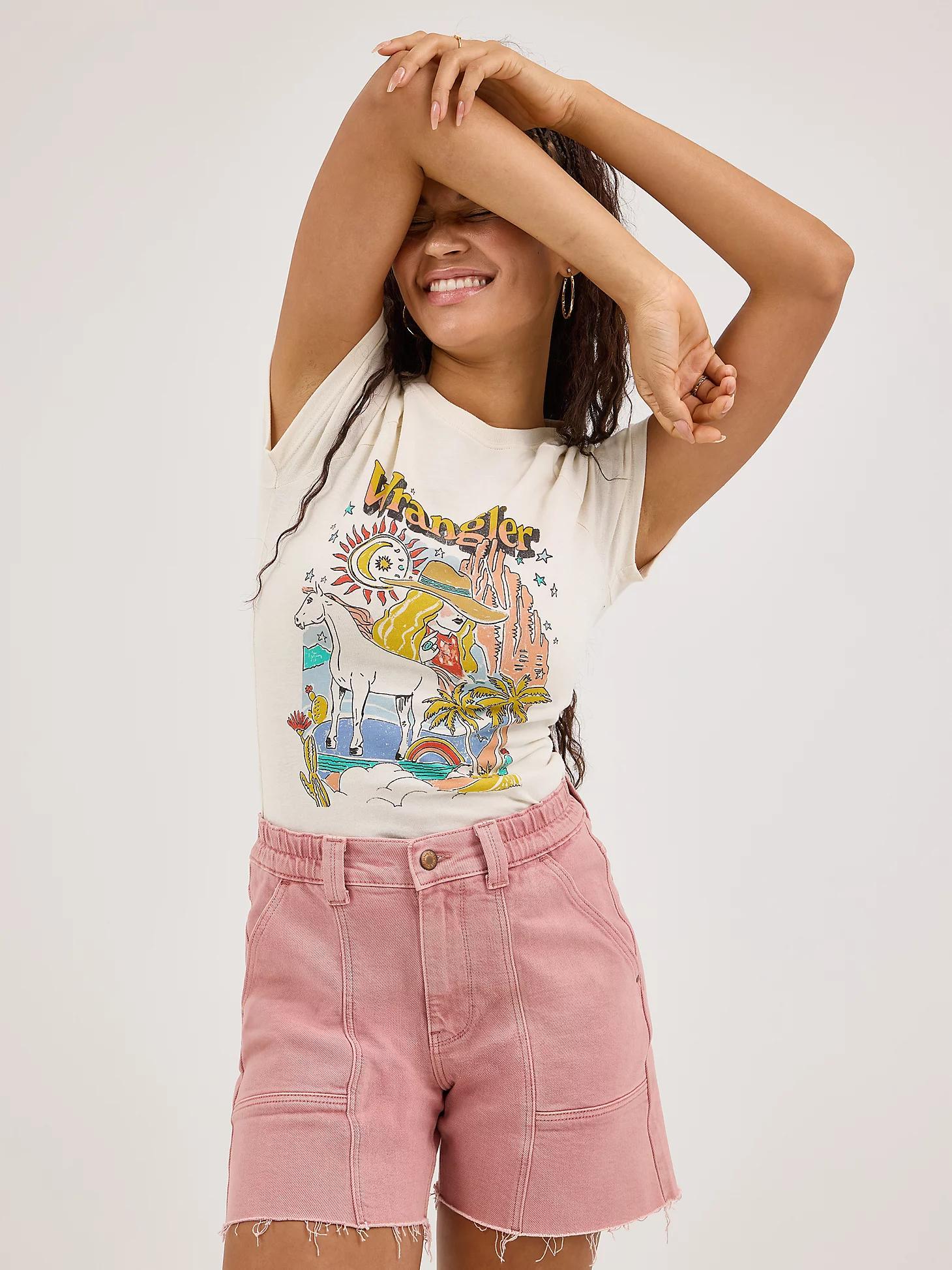 Women's Shrunken Raglan Logo in Whisper Product Image