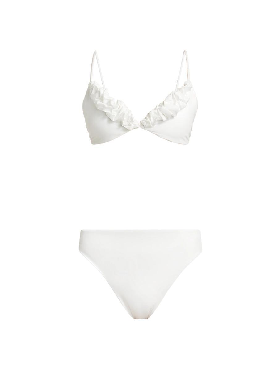 Womens Krassi Ruffled-Trim Bikini Product Image