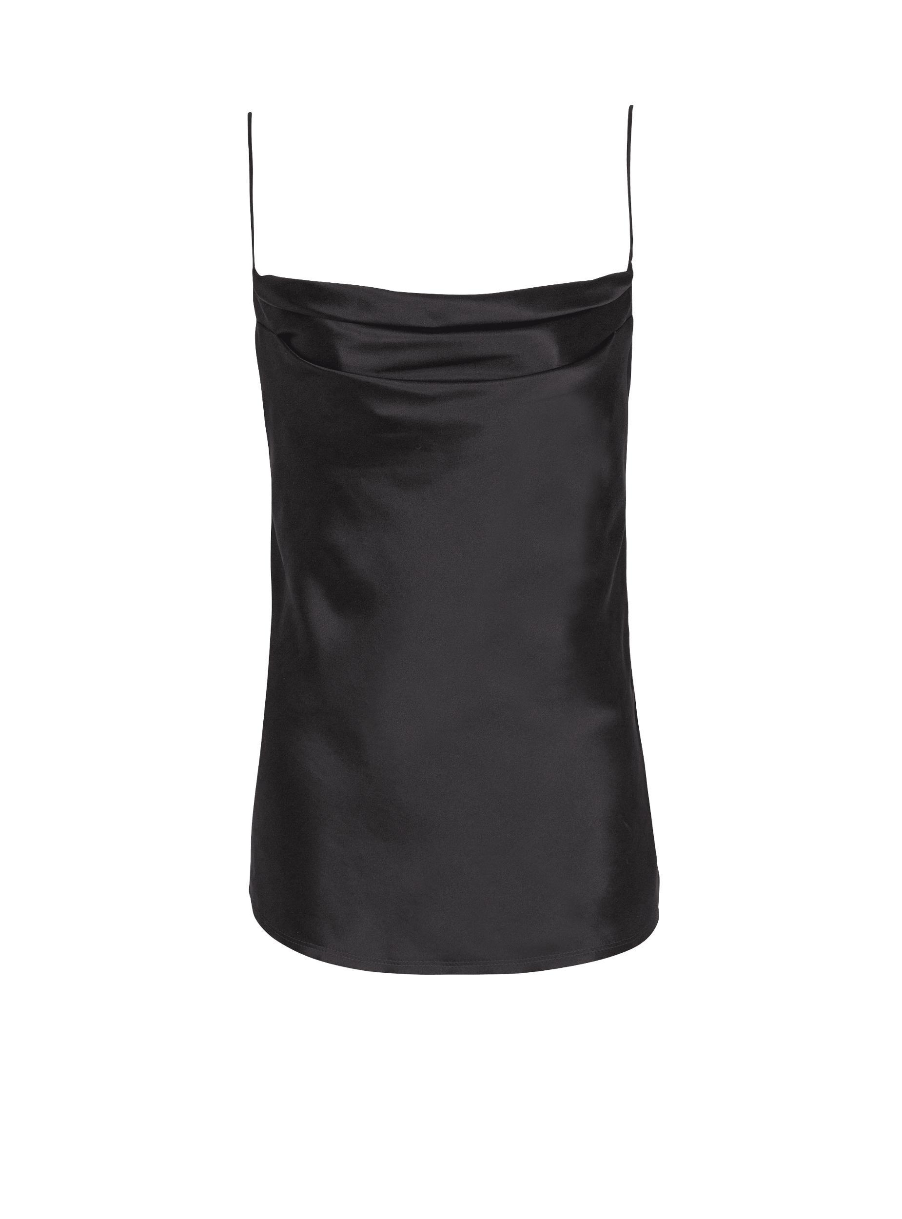 Draped satin top Product Image