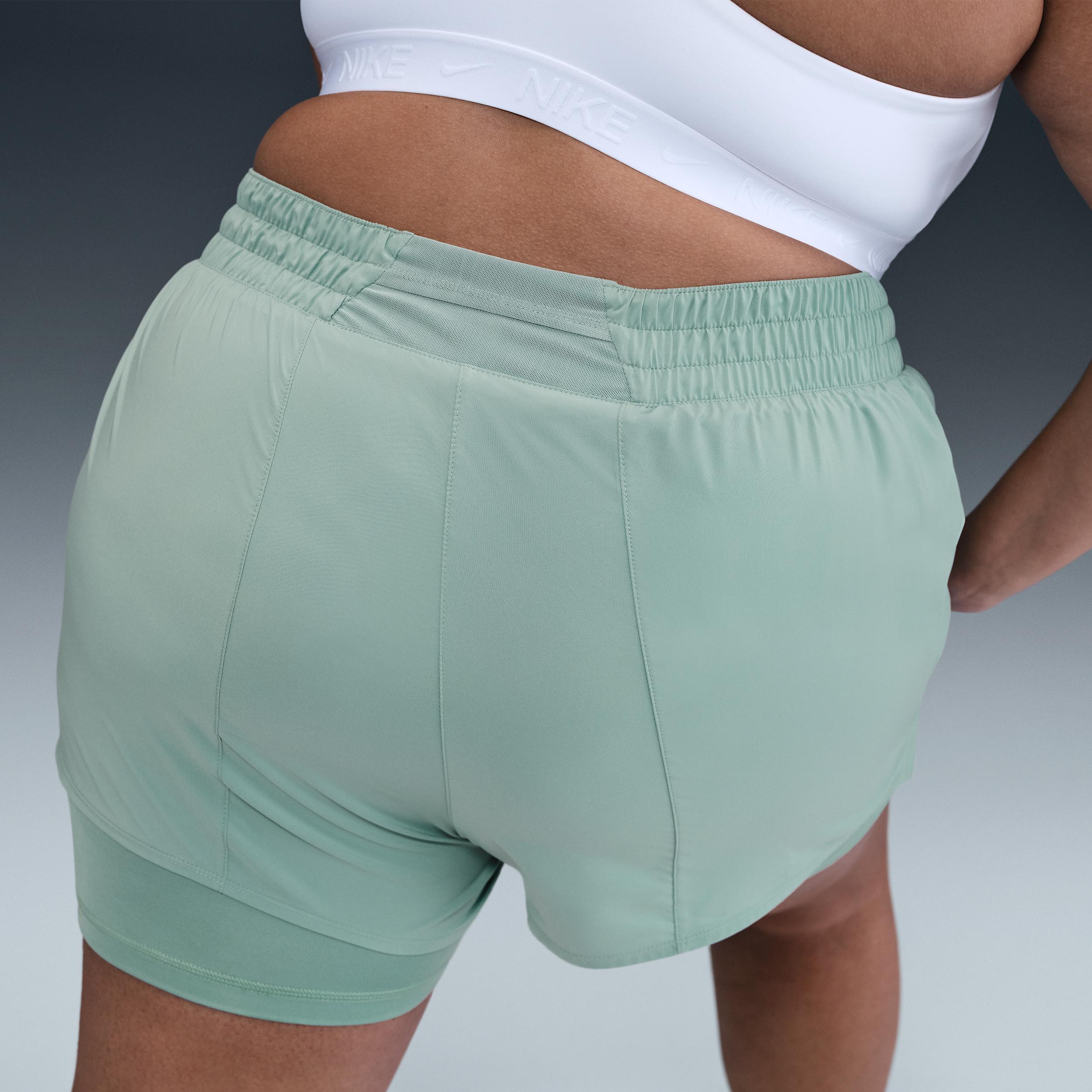 Nike Womens Dri-FIT One High-Waisted 3 2-in-1 Shorts (Plus Size) | FB3222-017 Product Image