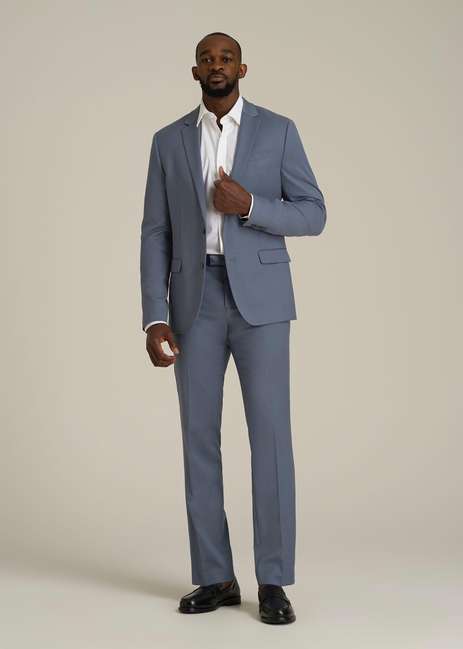Suit Jacket for Tall Men in Blue Slate Male Product Image