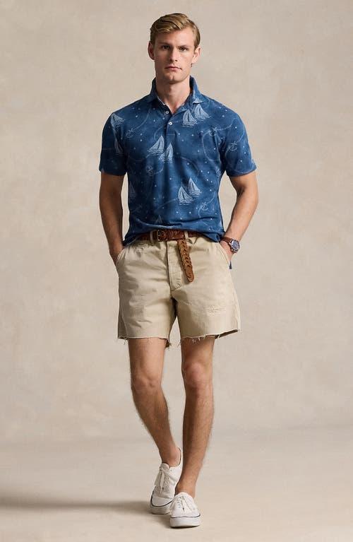 Yarn Dyed Mesh Polo In Oceans Voyage,light Chambray H Product Image