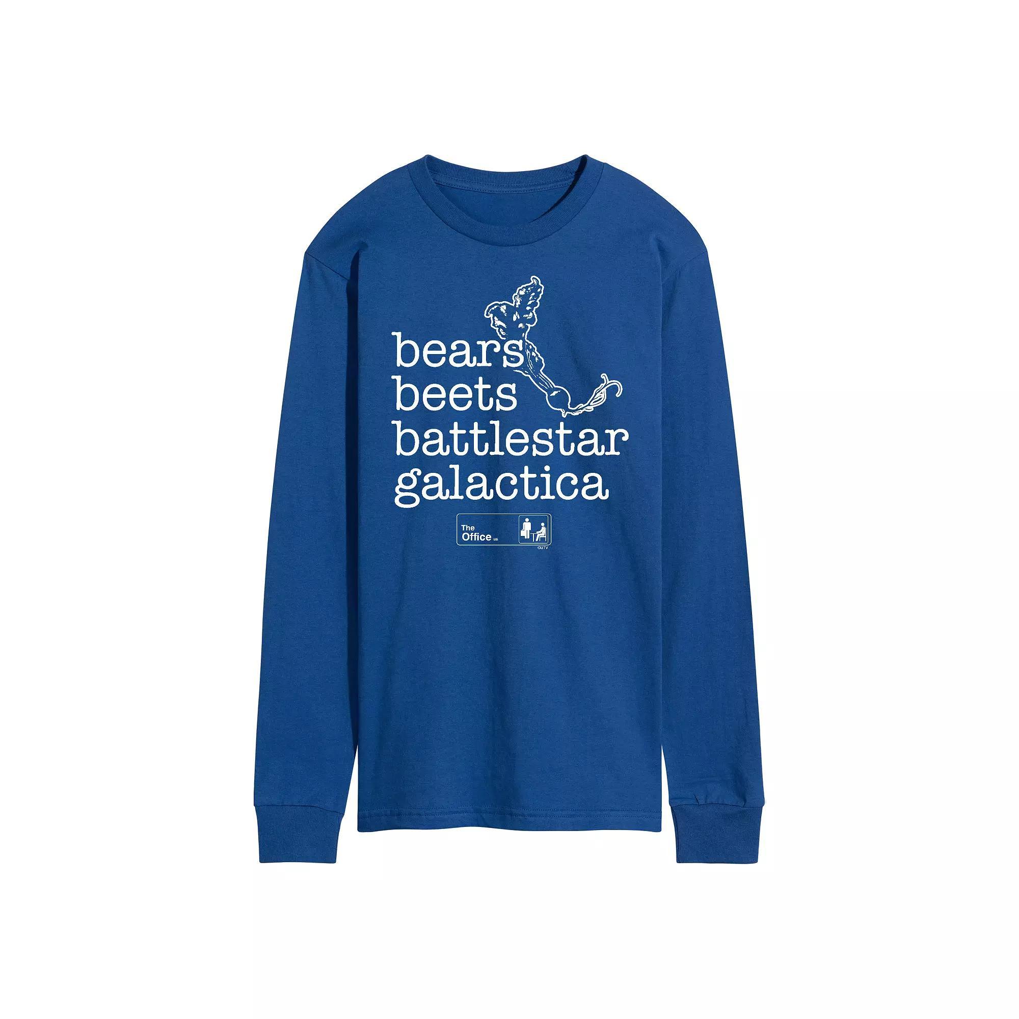 Men's The Office Bears Beets Long Sleeve Tee,  Product Image