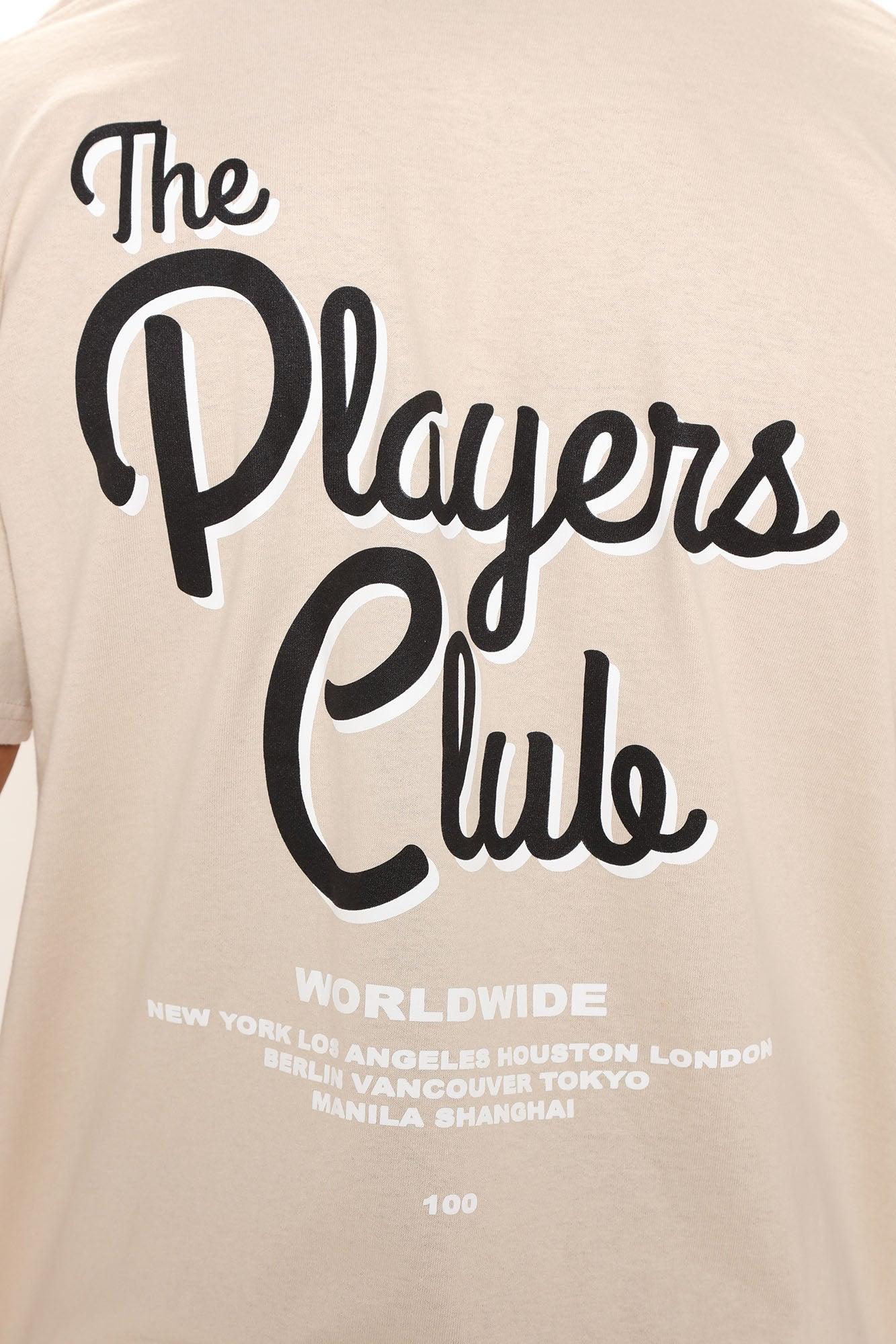 The Players Club Short Sleeve Tee - Tan/Multi Product Image