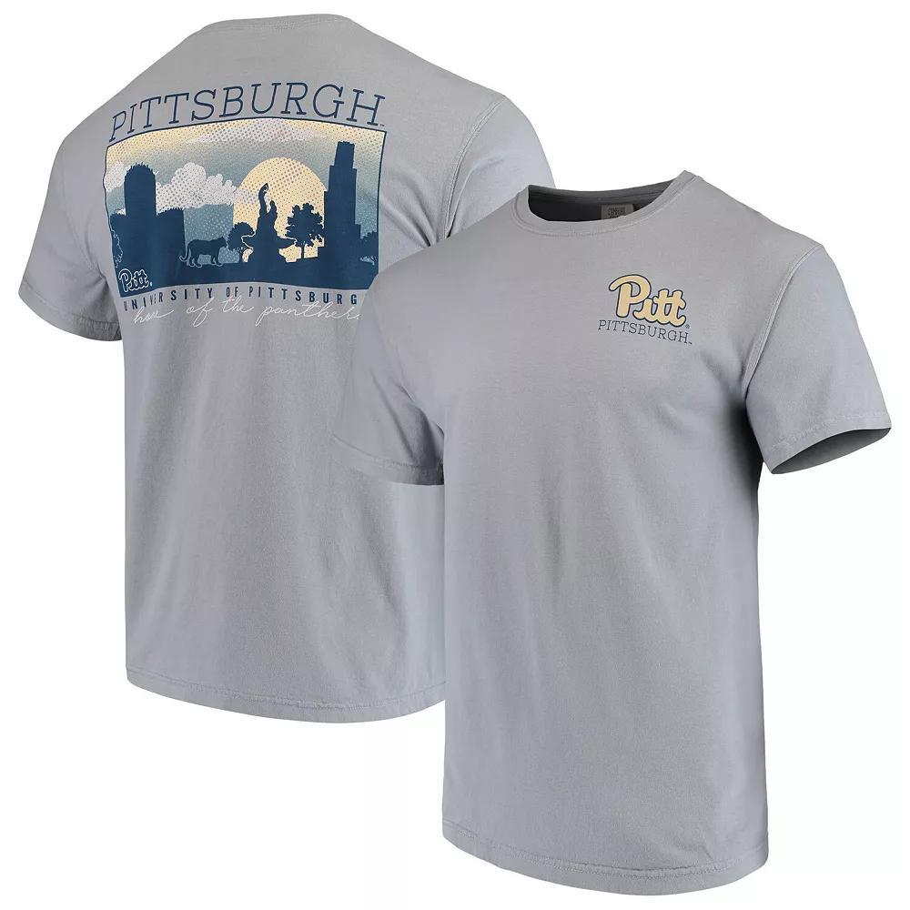 Mens Gray Pitt Panthers Team Comfort Colors Campus Scenery T-Shirt Product Image