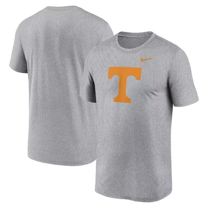 Mens Nike Heather Gray Tennessee Volunteers Primetime Legend Logo T-Shirt Product Image