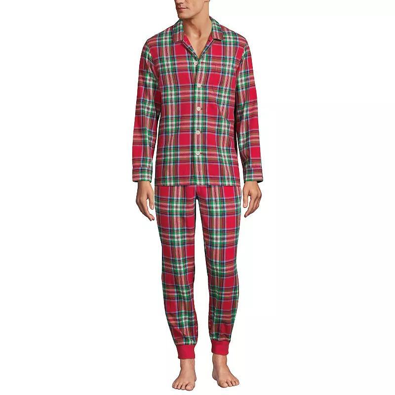 Mens Lands End Flannel Pajama Shirt Product Image