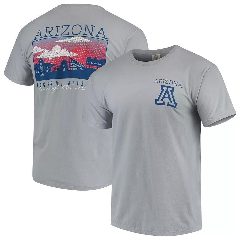 Mens Gray Arizona Wildcats Team Comfort Colors Campus Scenery T-Shirt Product Image