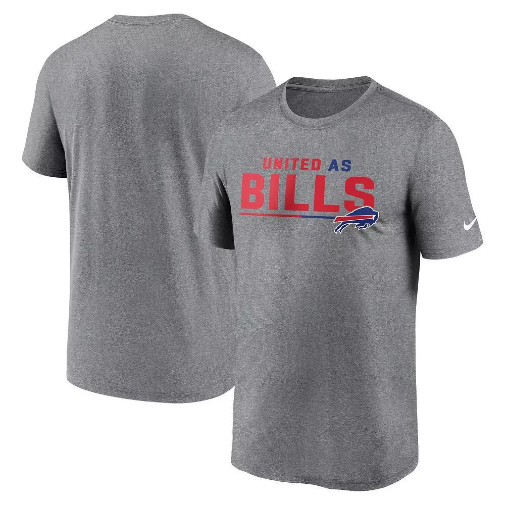 Men's Nike Heather Gray Buffalo Bills Legend Team Shoutout Performance T-Shirt,  Product Image
