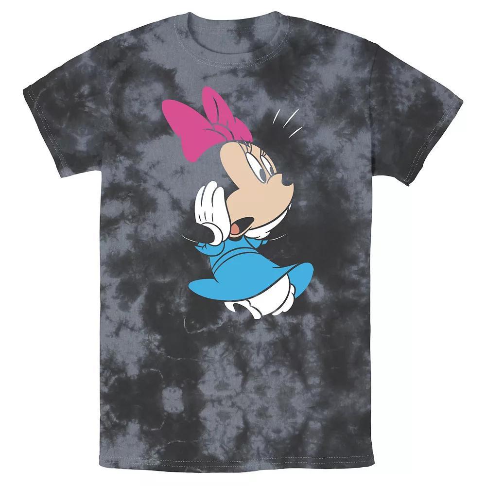 Men's Disney Mickey And Friends Minnie Mouse Surprise Wash Tee, Size: Medium, Black Grey Product Image