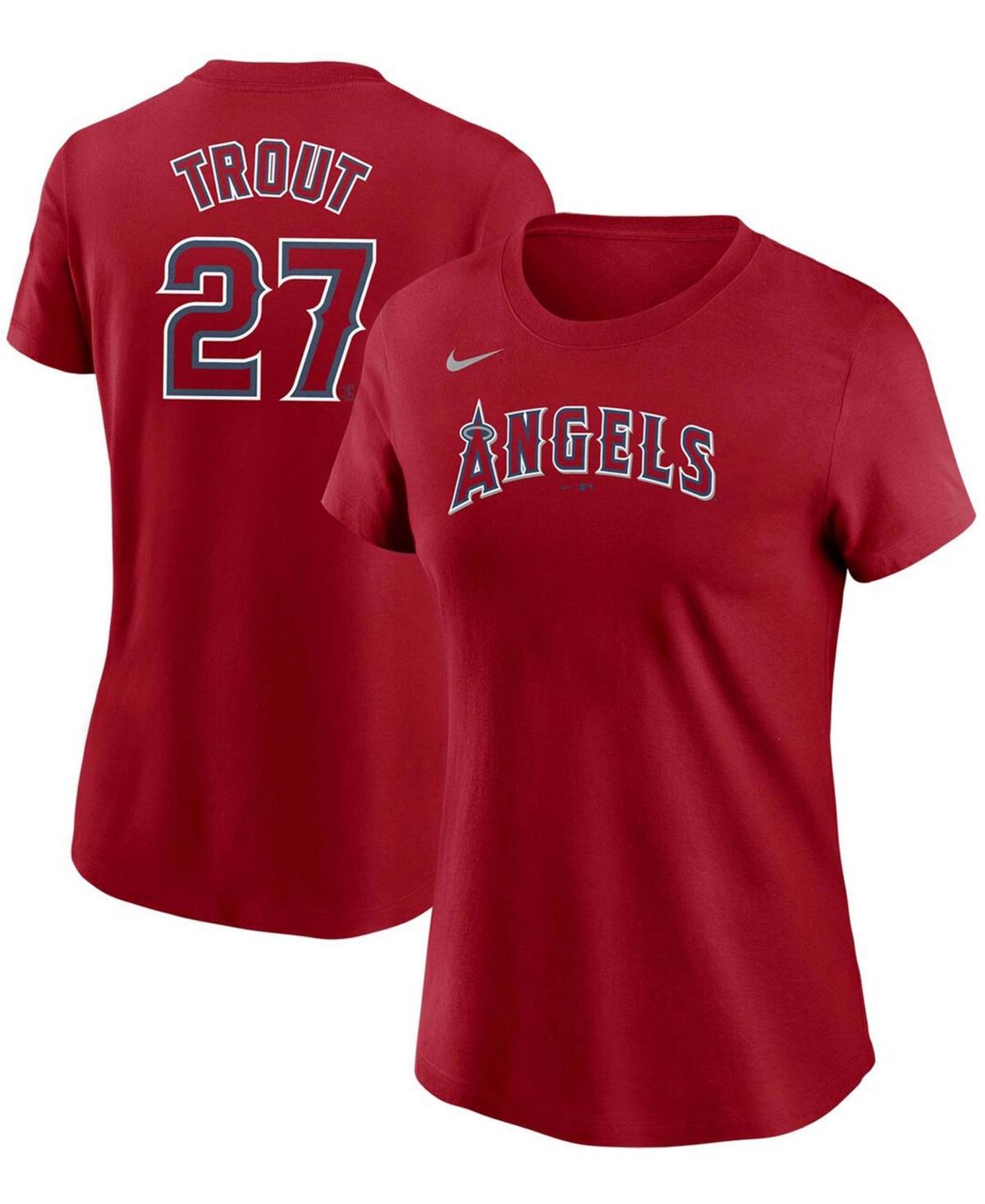 Womens Nike Mike Trout Los Angeles Angels Name & Number T-Shirt Product Image