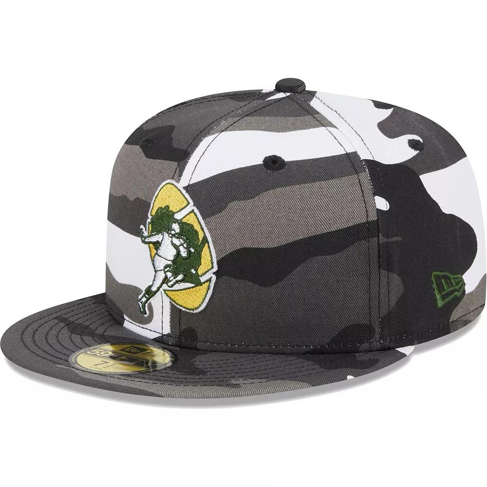 Men's New Era Green Bay Packers Urban Camo 59FIFTY Fitted Hat, Size: 7 1/8 Product Image