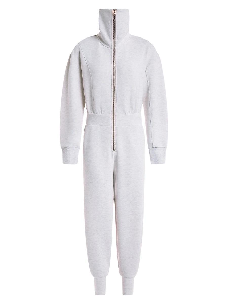 Womens Lydia Knit Half-Zip Jumpsuit Product Image