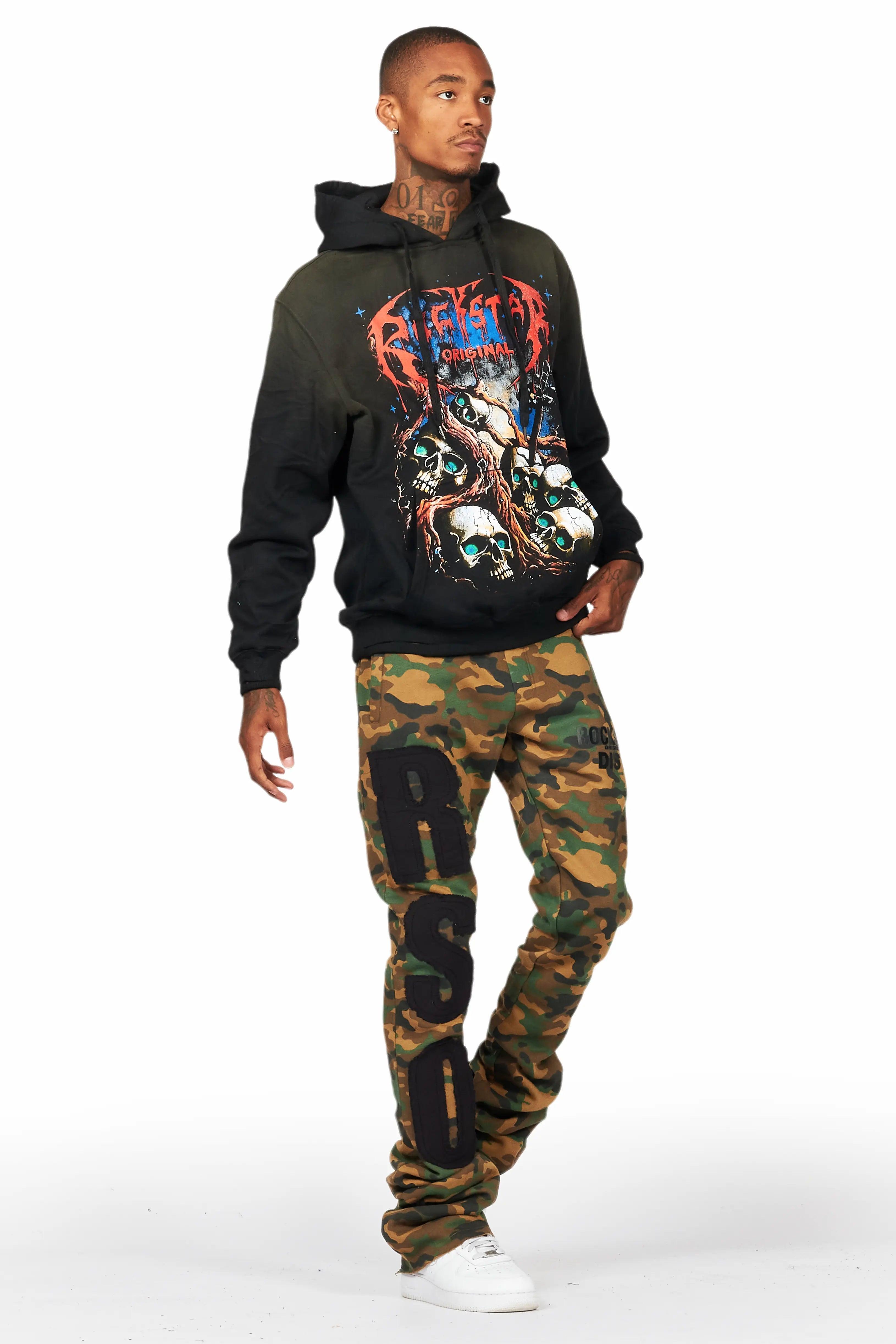 Bansi Faded Camo Super Stacked Trackpant Male Product Image