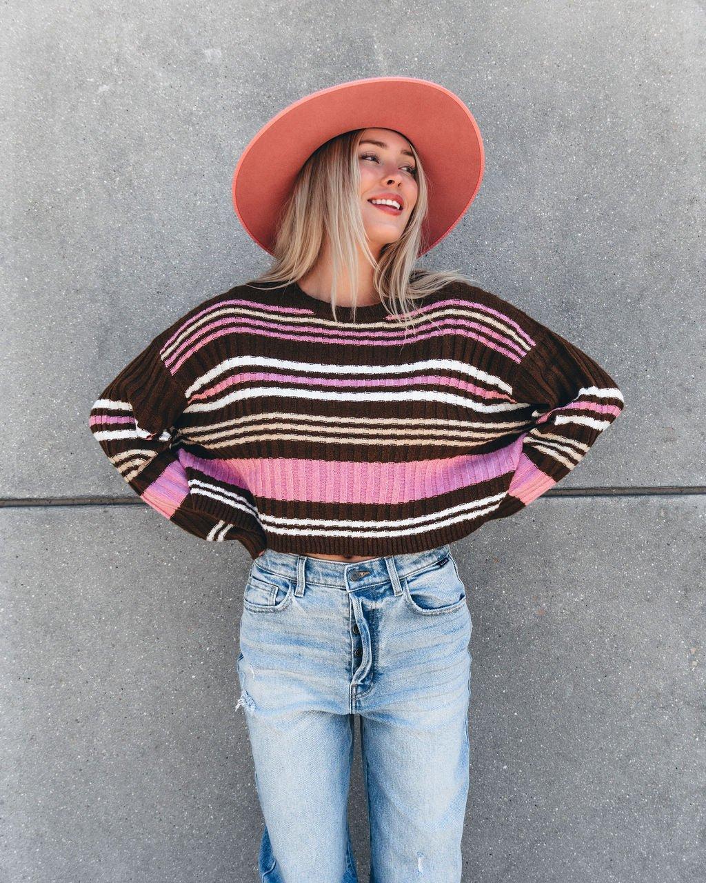 Daniella Multi Striped Sweater - FINAL SALE Product Image