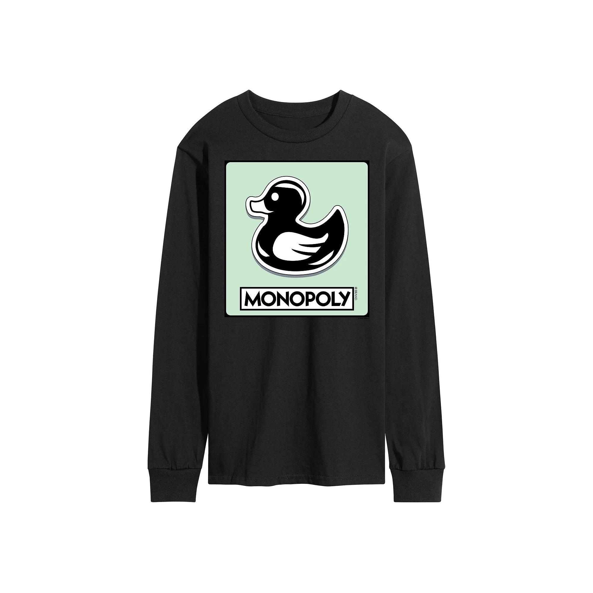 Men's Monopoly Duck Token Long Sleeve Graphic Tee,  Product Image