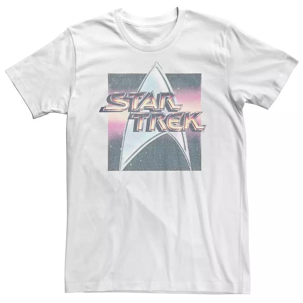 Big & Tall Star Trek The Original Series Vintage Distressed Logo Tee, Men's, Size: XL Tall, White Product Image