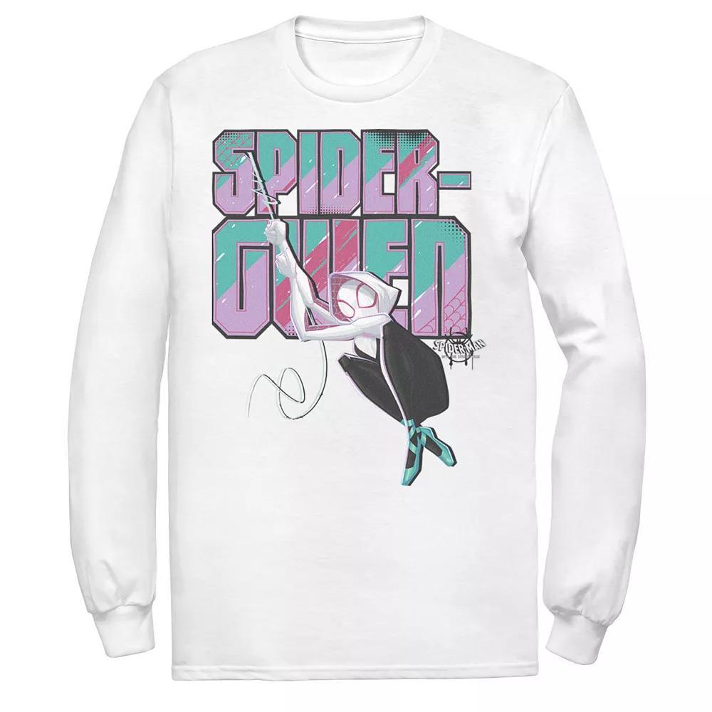 Men's Marvel Spider-Man Spiderverse Gwen Swing Long Sleeve Graphic Tee,  Product Image