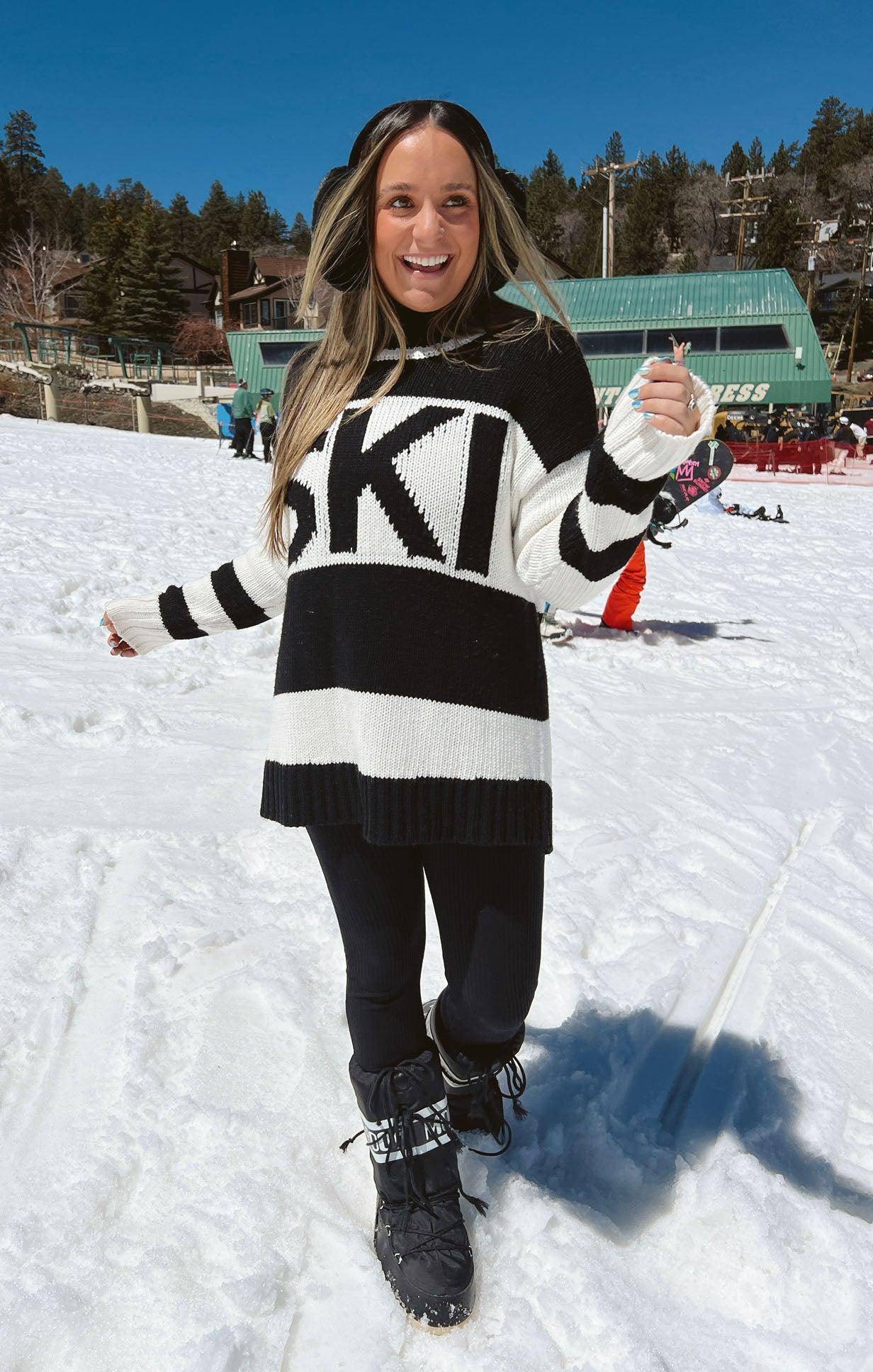 Ski in Sweater ~ Ski Knit Black Product Image