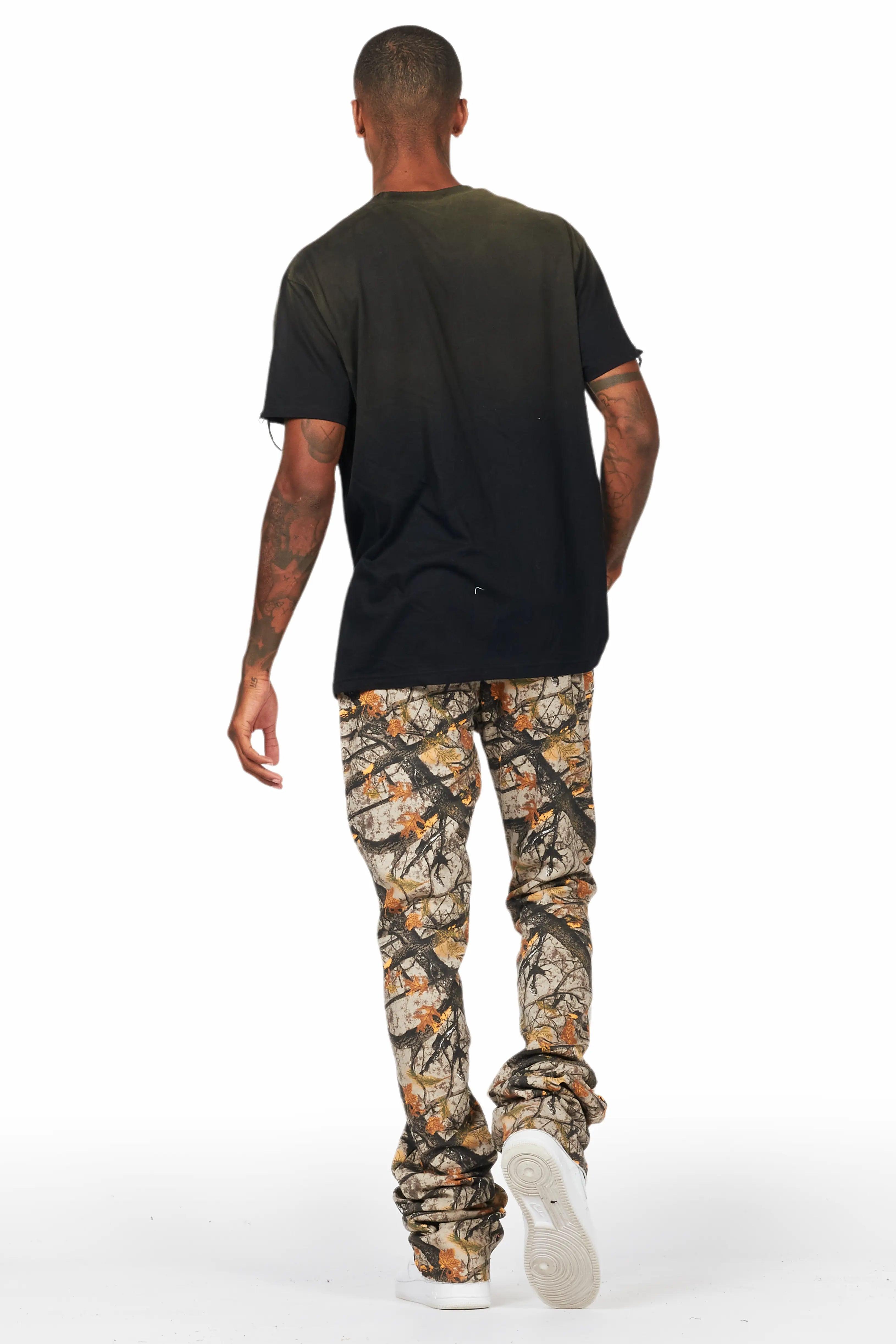 Bansi Tree Camo Super Stacked Trackpant Male Product Image