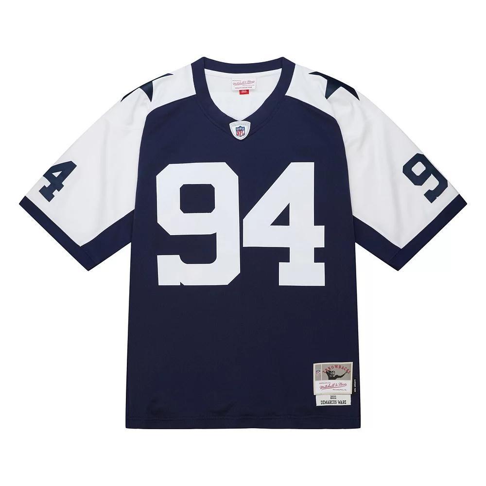 Men's Mitchell & Ness DeMarcus Ware Navy Dallas Cowboys 2011 Alternate Legacy Replica Jersey, Size: Large, Blue Product Image