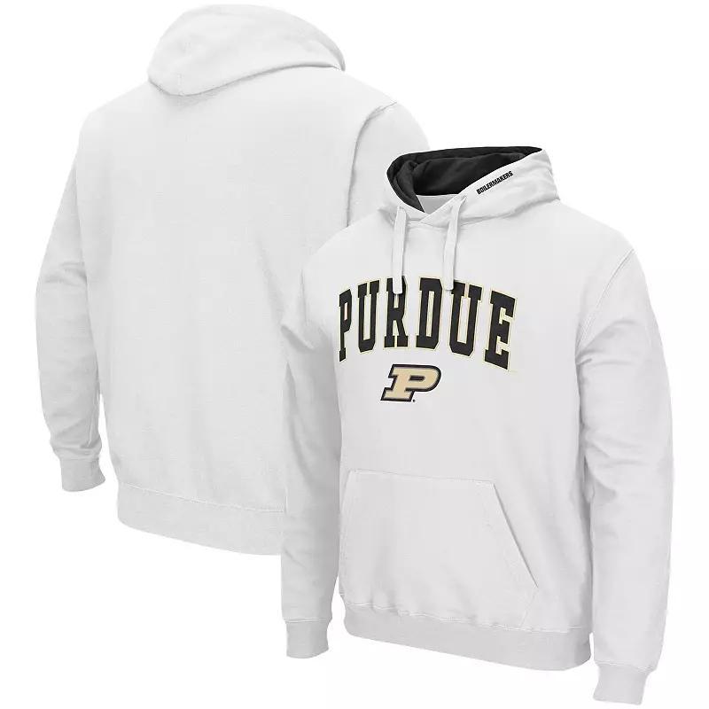 Men's Colosseum White Washington State Cougars Arch & Logo 3.0 Pullover Hoodie,  Product Image