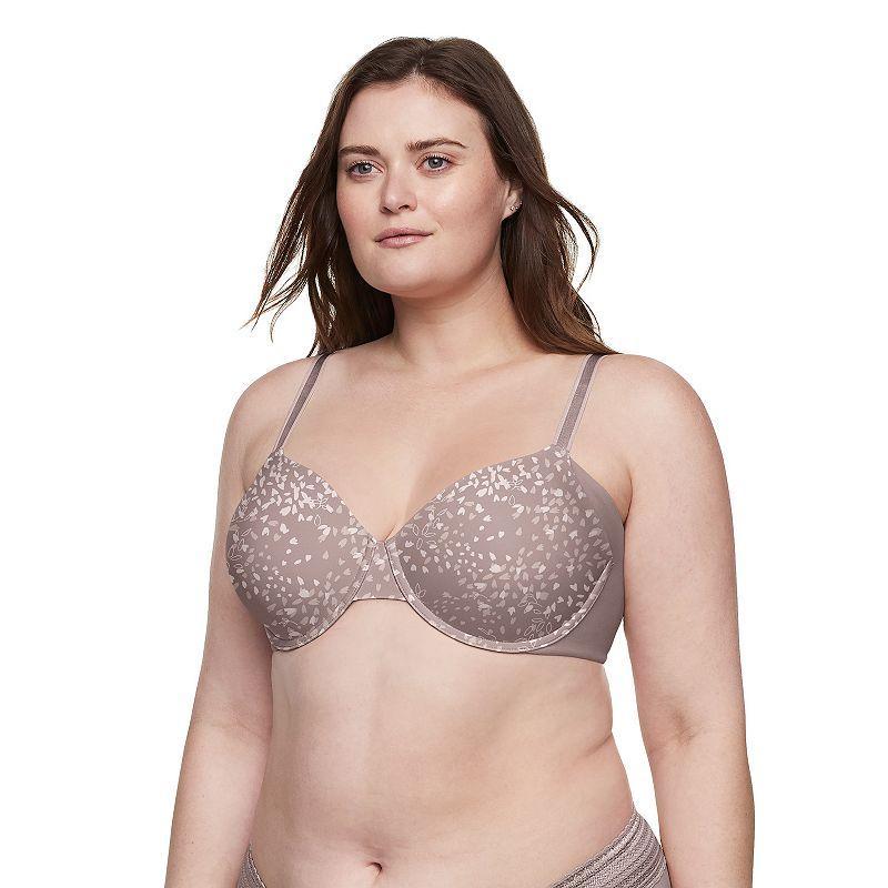 Warners No Side Effects® Seamless Underarm-Smoothing Comfort Underwire Lightly Lined T-Shirt Bra RA3061A, Women's, Size: 42 C, Toasted Brown Product Image