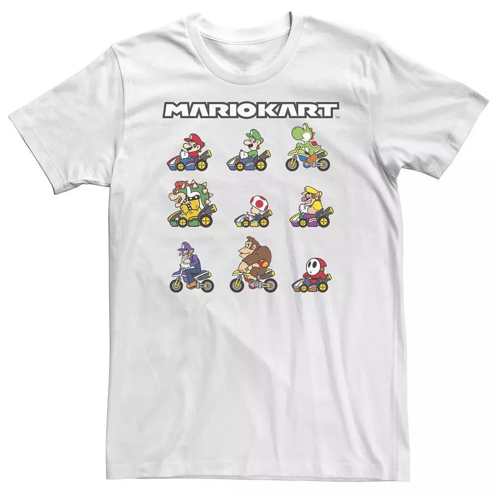 Big & Tall Nintendo Mario Kart Racers Ready Line-Up Tee, Men's,  Product Image